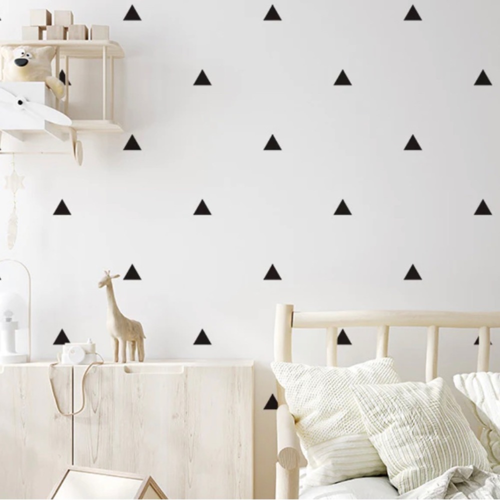 Black Triangle Wall Decals